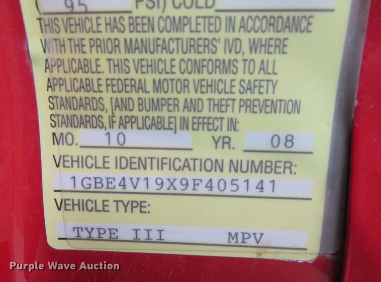 image for item DN7938 2009 Chevrolet C4500  dump truck