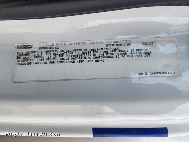 image for item GL9025 2004 Freightliner Business Class M2  box truck