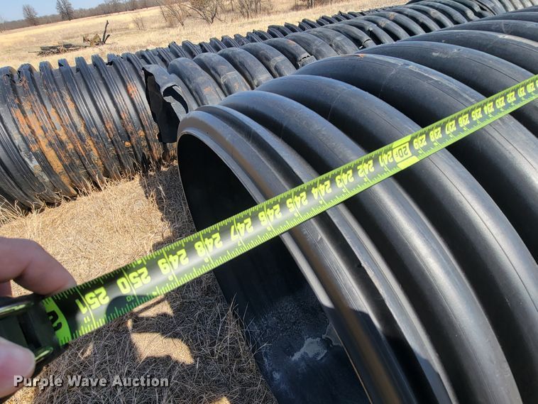 (3) plastic culverts in Mulberry, KS Item HF9310 sold Purple Wave