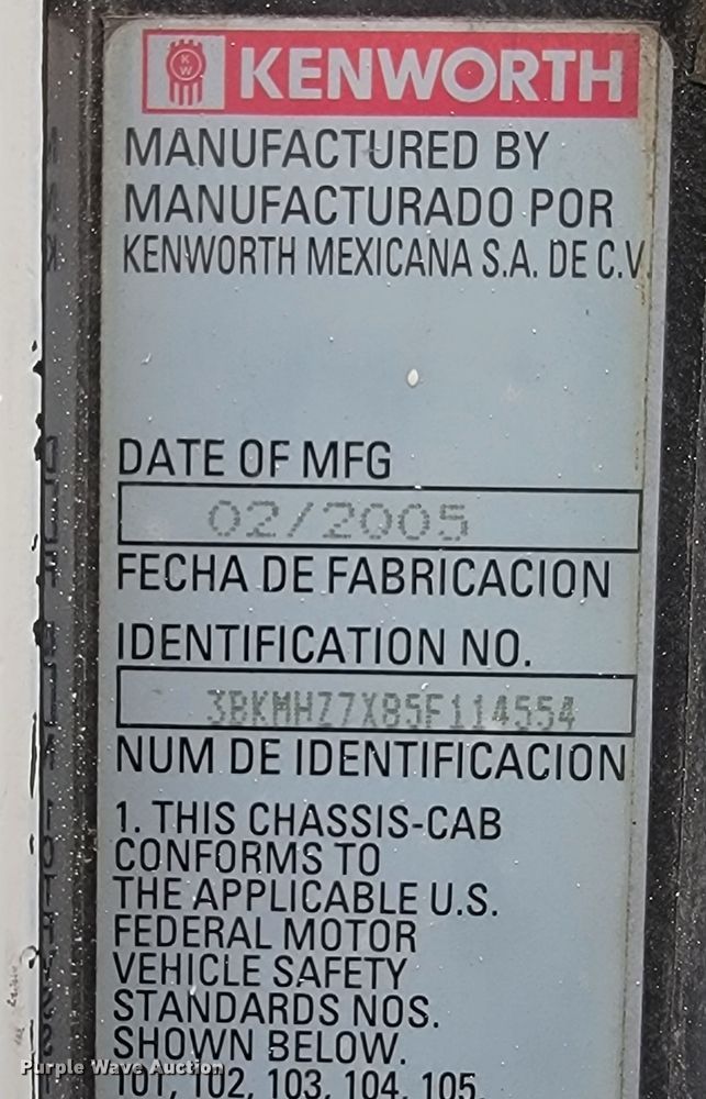 image for item HF9316 2005 Kenworth T300  propane truck