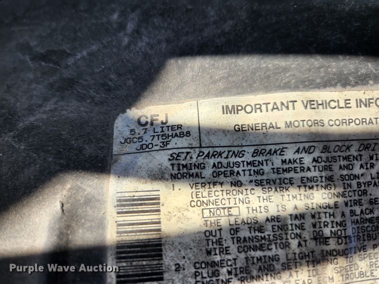 image for item HK9440 1988 Chevrolet P30  delivery truck