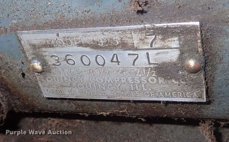 image for item HR9872 Quincy 3257  air compressor