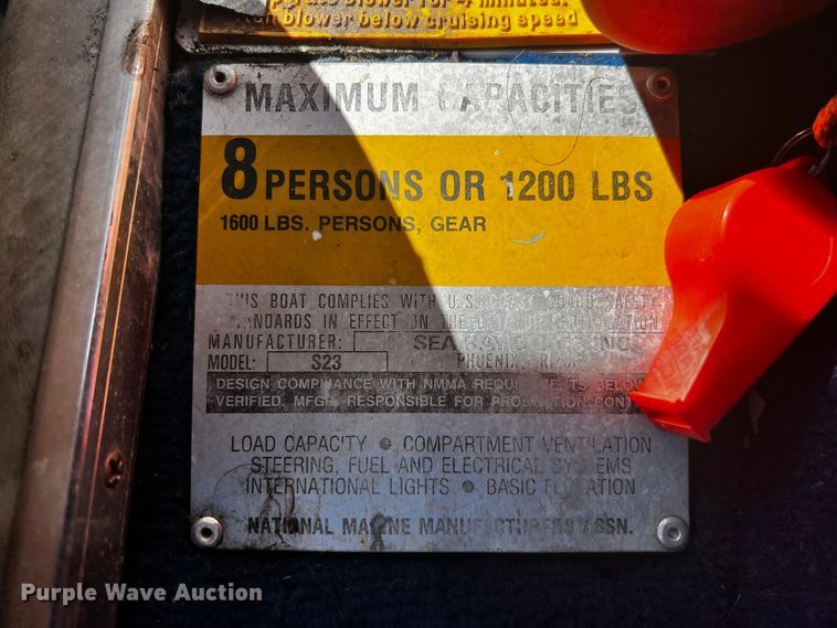 image for item ID9744 1987 Sea Ray S-23  boat