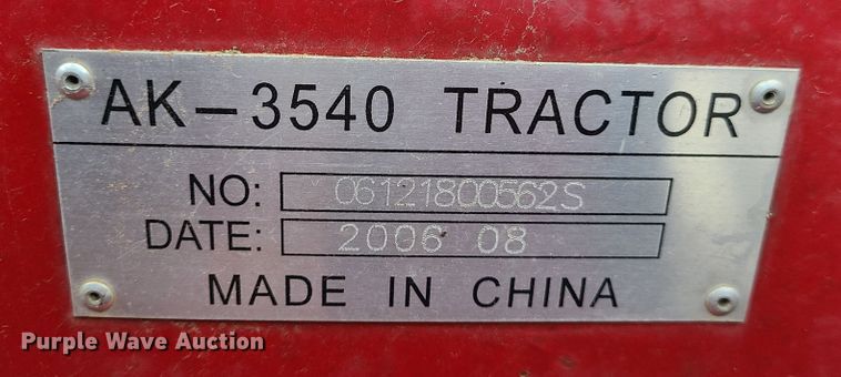 image for item IF9476 2006 Ag King AK-3540  MFWD tractor