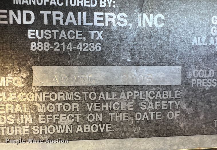 image for item IG9372 2005 Legend  equipment trailer