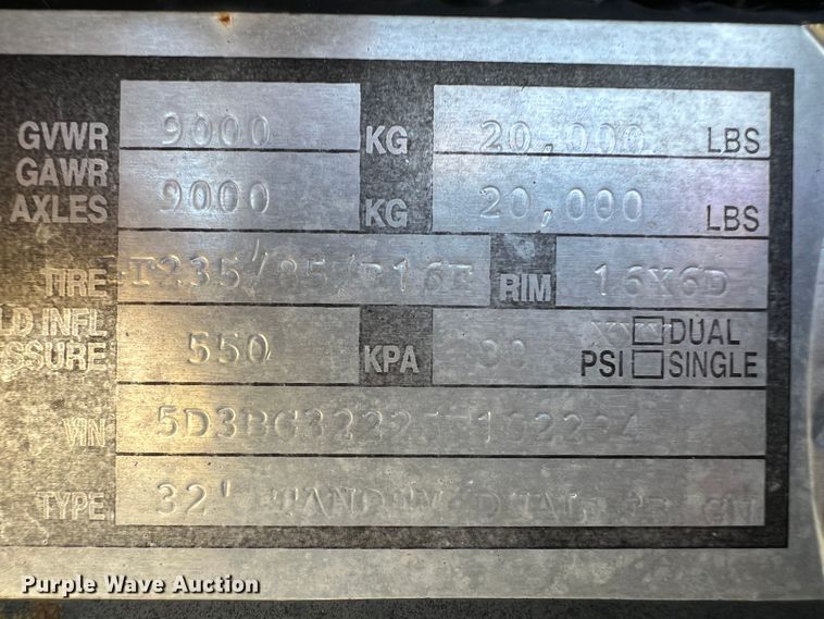 image for item IG9372 2005 Legend  equipment trailer