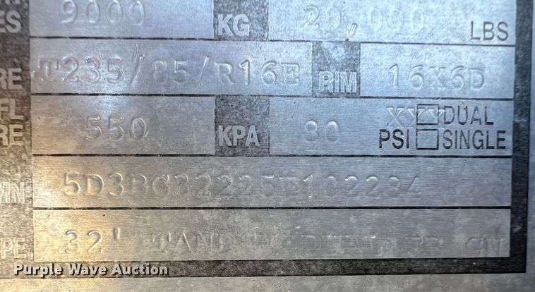 image for item IG9372 2005 Legend  equipment trailer