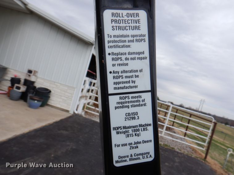 image for item IH9238 2009 John Deere Z830A  ZTR lawn mower