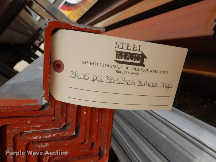 image for item IM9921 (39) pieces of aluminum angle iron