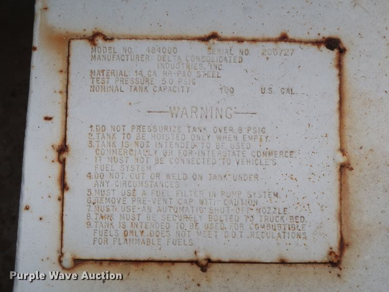 image for item IY9164 Delta Consolidated 484000  auxiliary fuel tank