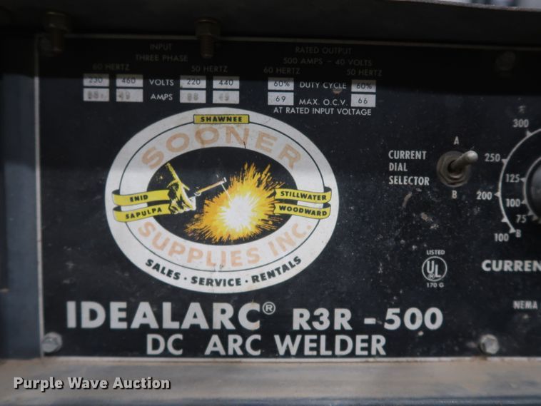 image for item IY9180 Lincoln Idealarc R3R-500  welder