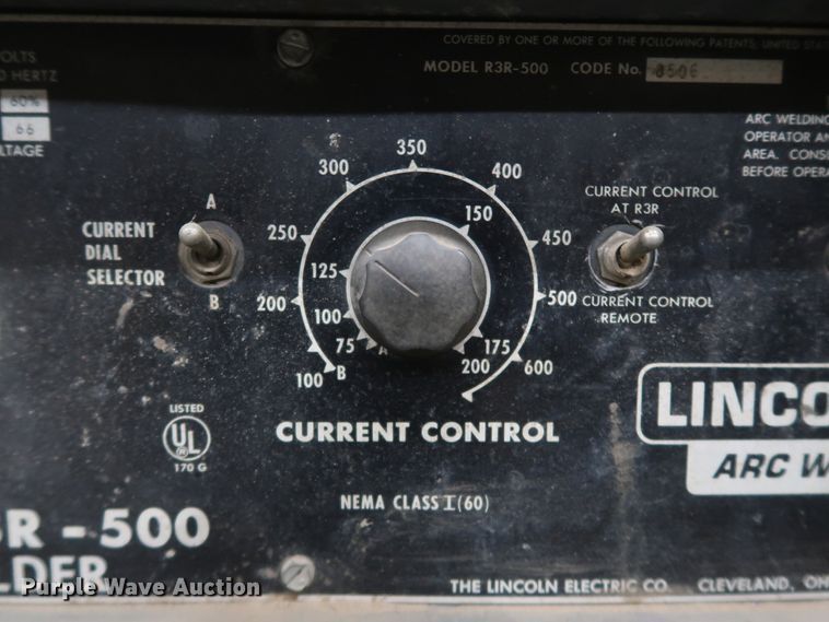 image for item IY9180 Lincoln Idealarc R3R-500  welder