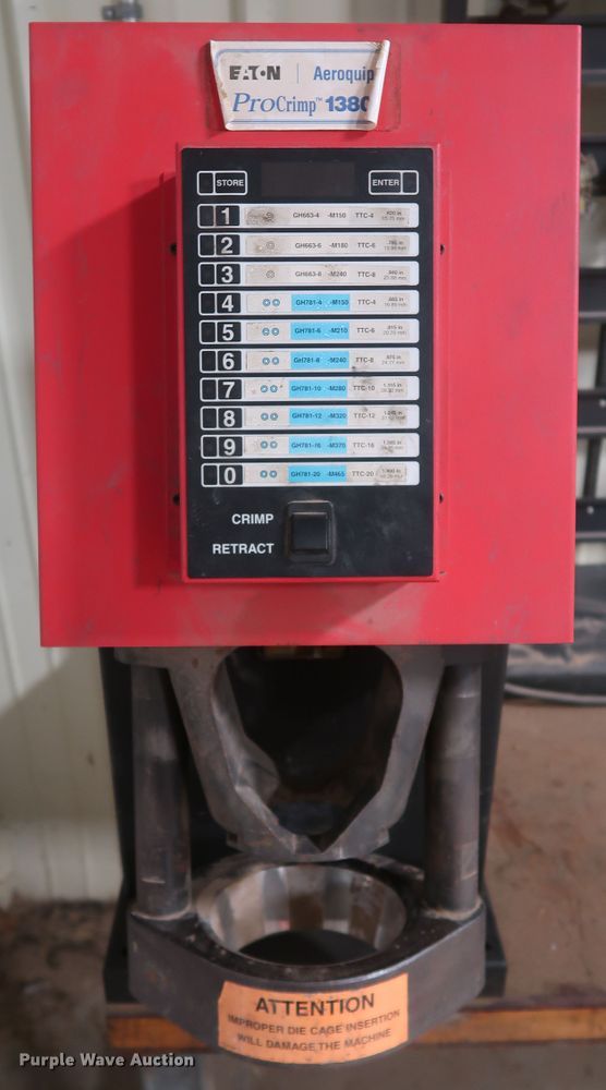 image for item IY9183 Eaton Aeroquip ProCrimp 1380  crimp machine