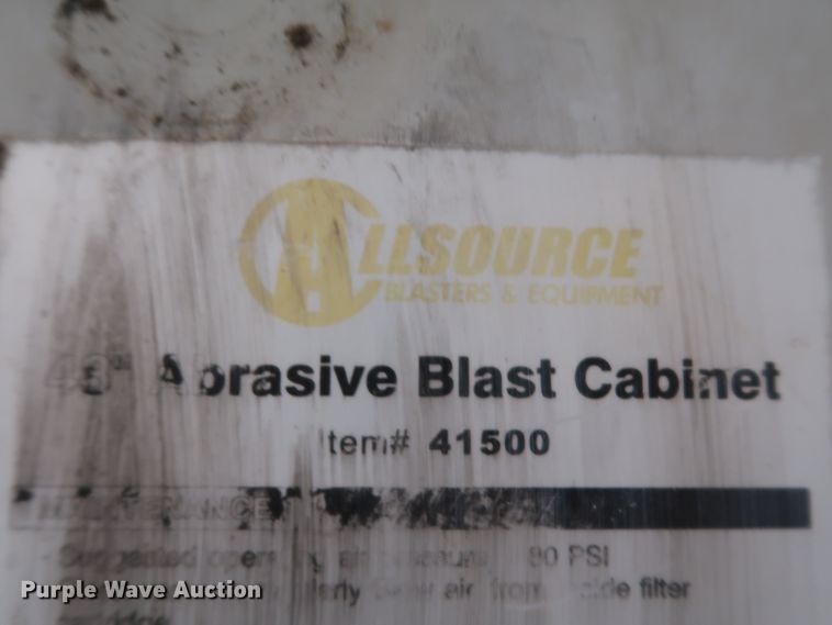 image for item IY9193 Allsource 41500  abrasive blast cabinet