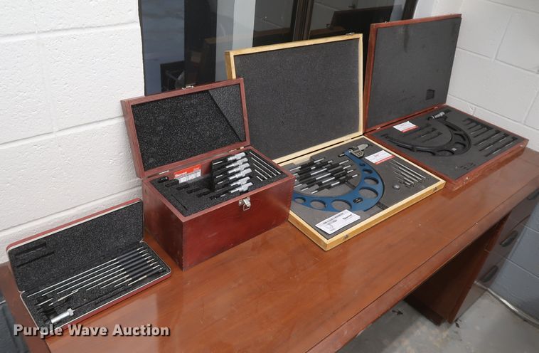 image for item IY9196 (4) Starrett micrometer sets