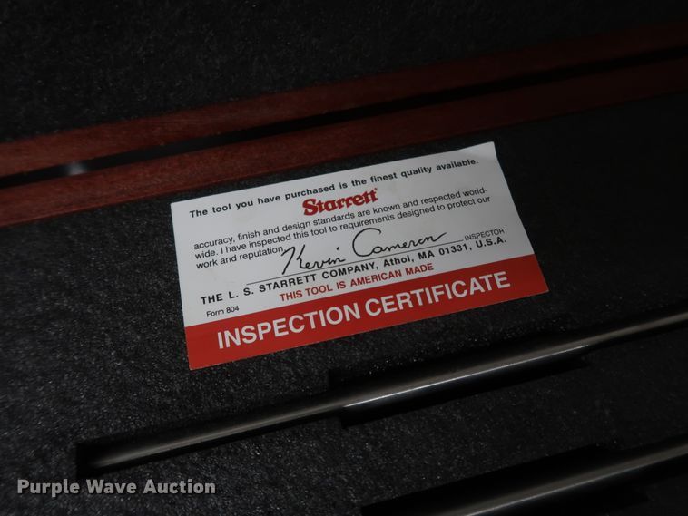 image for item IY9196 (4) Starrett micrometer sets