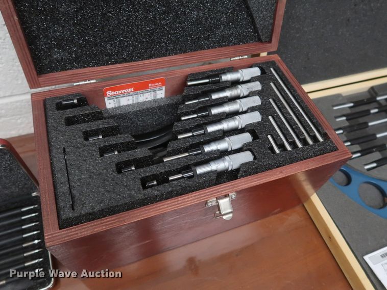 image for item IY9196 (4) Starrett micrometer sets