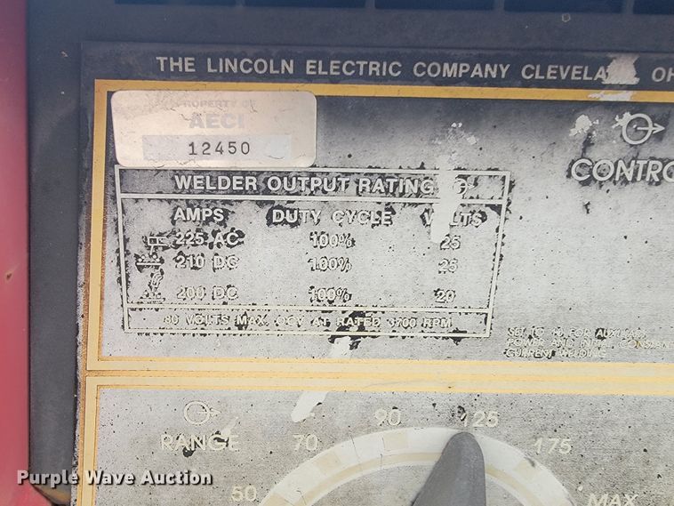 image for item JL9709 Lincoln Electric Weldanpower WPG8000  welder/generator