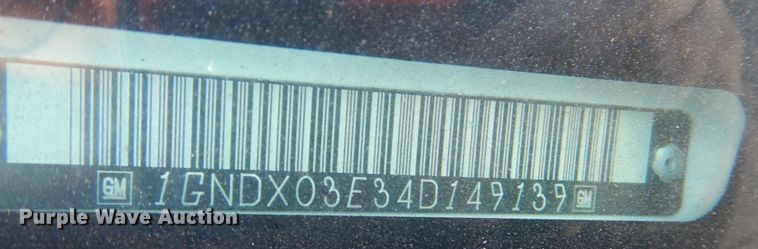 image for item JS9551 2004 Chevrolet Venture  van