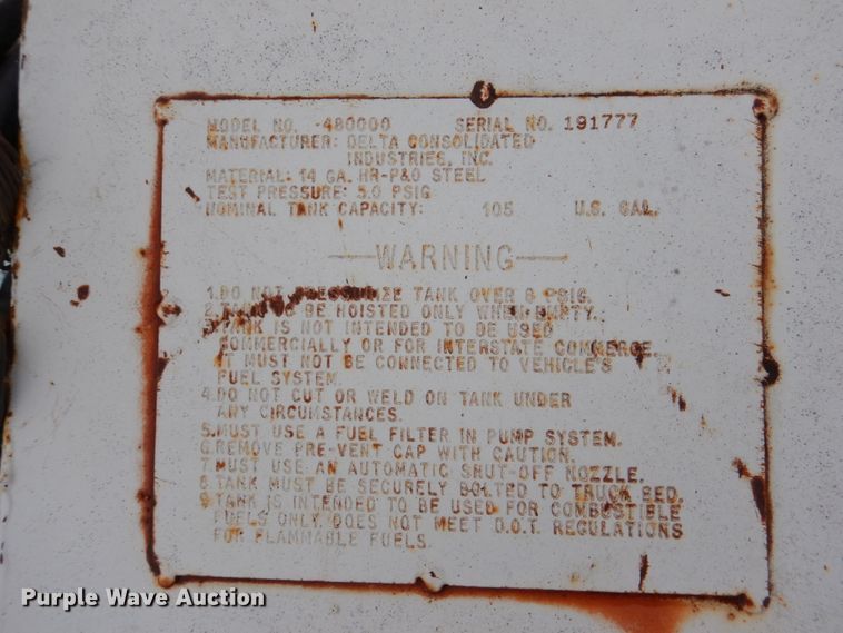 image for item JS9559 Delta Consolidation 480000  L-shaped auxiliary fuel tank