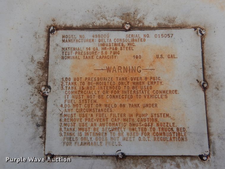 image for item JS9560 Delta Consolidation 4498000  L-shaped auxiliary fuel tank