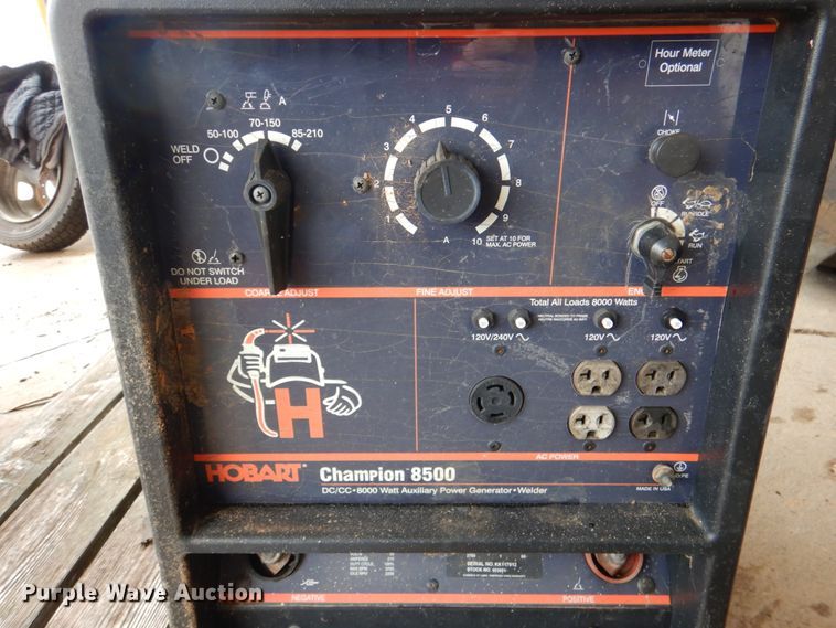 image for item JS9567 Hobart 8500  welder/generator