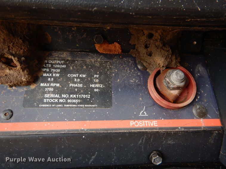 image for item JS9567 Hobart 8500  welder/generator