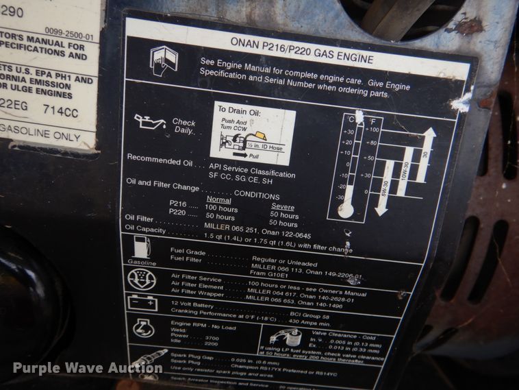 image for item JS9567 Hobart 8500  welder/generator