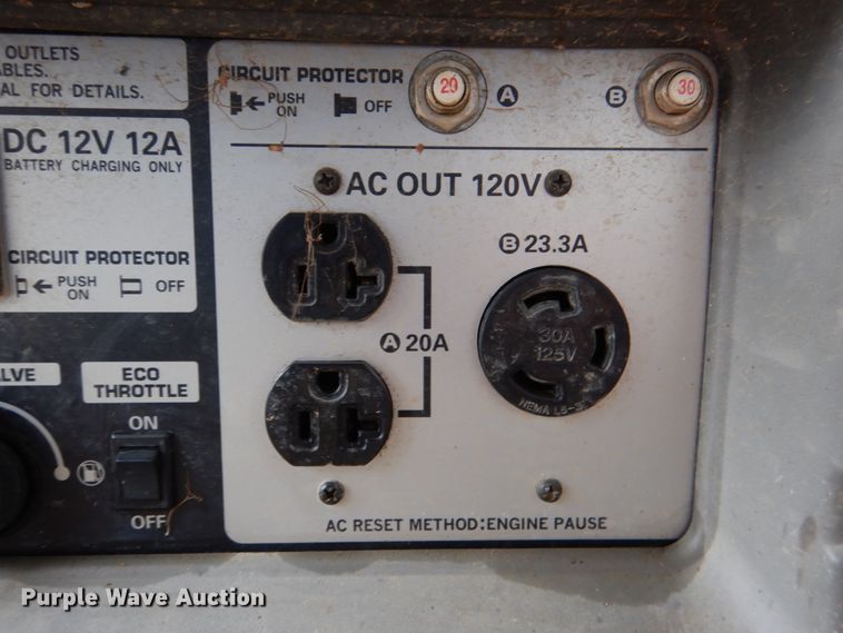 image for item JS9568 Honda 3000is  generator