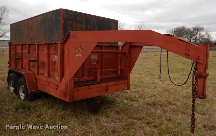 image for item JS9570 1997 Texas Bragg 6X12 GN  dump trailer