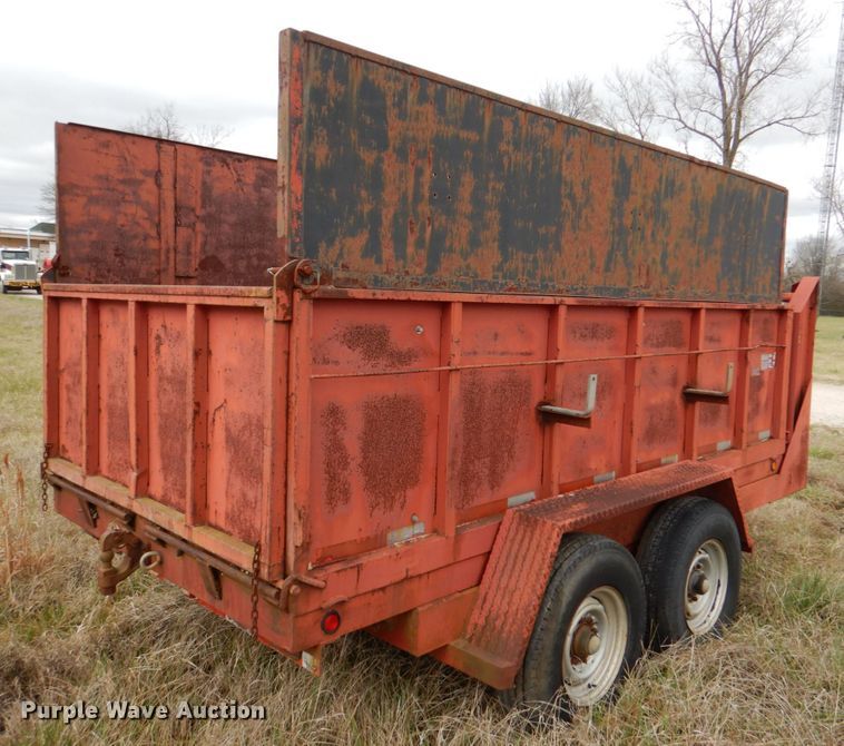 image for item JS9570 1997 Texas Bragg 6X12 GN  dump trailer