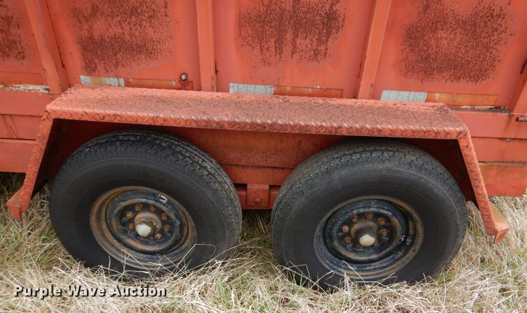 image for item JS9570 1997 Texas Bragg 6X12 GN  dump trailer