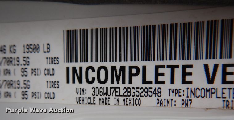 image for item JS9578 2011 Dodge Ram 2500HD  bucket truck