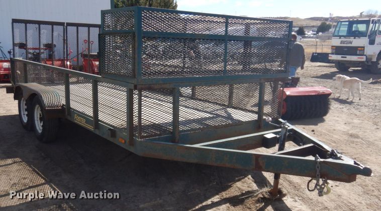 image for item KU9673 1997 Foster  utility trailer
