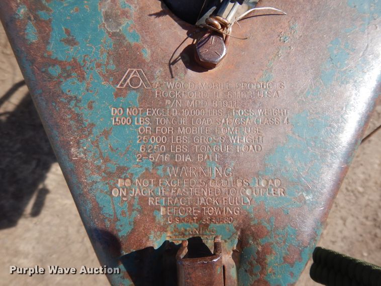 image for item KU9673 1997 Foster  utility trailer