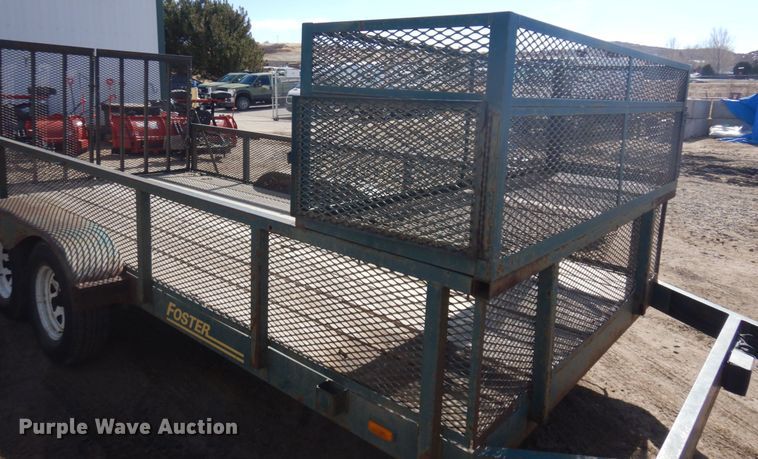 image for item KU9673 1997 Foster  utility trailer