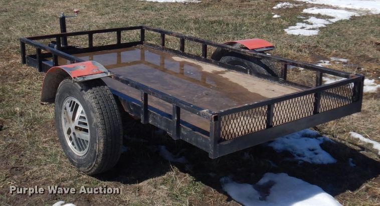 image for item KU9694 Shop built  utility trailer