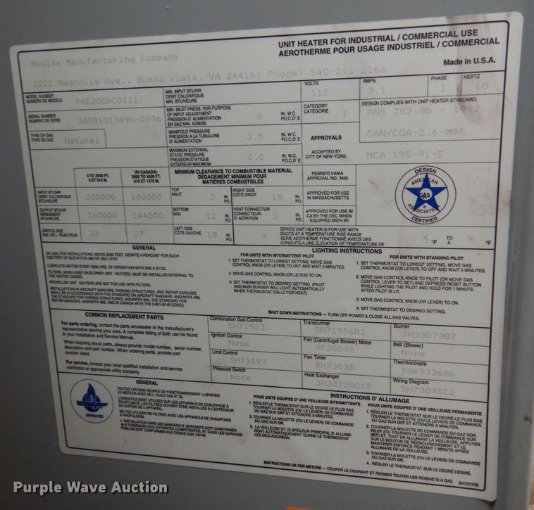 image for item LJ9935 (2) heaters
