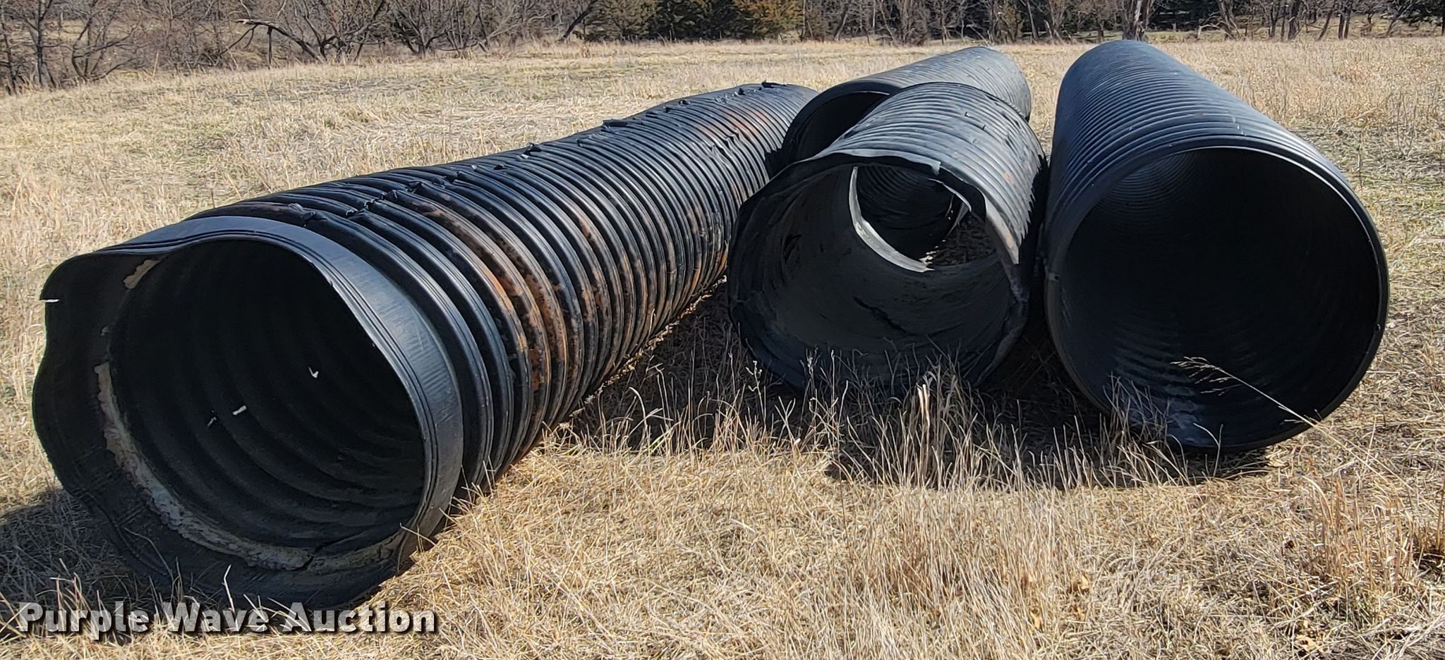 (3) plastic culverts in Mulberry, KS Item HF9310 sold Purple Wave