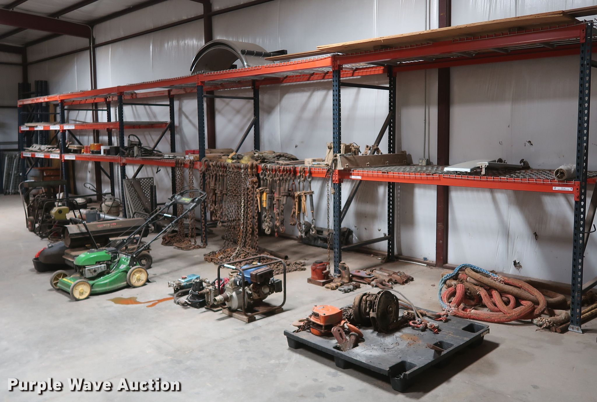 Husky pallet racking in Oklahoma City, OK Item IY9197 sold Purple Wave