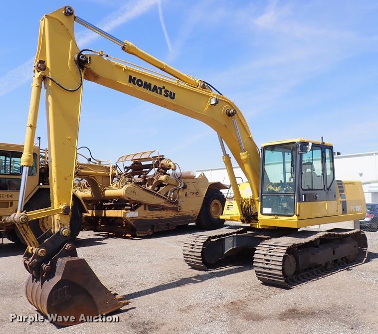 1993 Komatsu PC150-5 excavator in Wichita, KS | Item DC4012 sold ...
