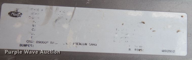 image for item DH8954 2000 Mack RD688S  dump truck