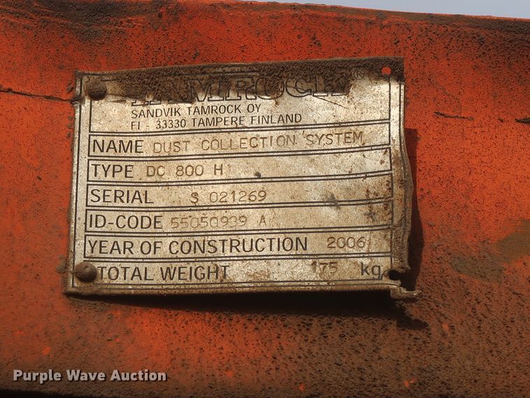 image for item DJ2296 2006 Sandvik Tamrock Ranger 800  rock pilot drill