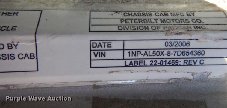 image for item DK0328 2007 Peterbilt 357  ready mix truck