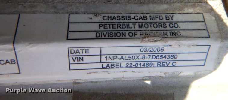 image for item DK0328 2007 Peterbilt 357  ready mix truck