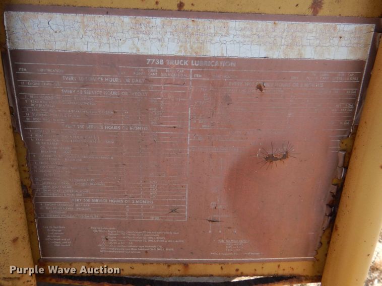 image for item DK3640 1983 Caterpillar 773B  haul truck