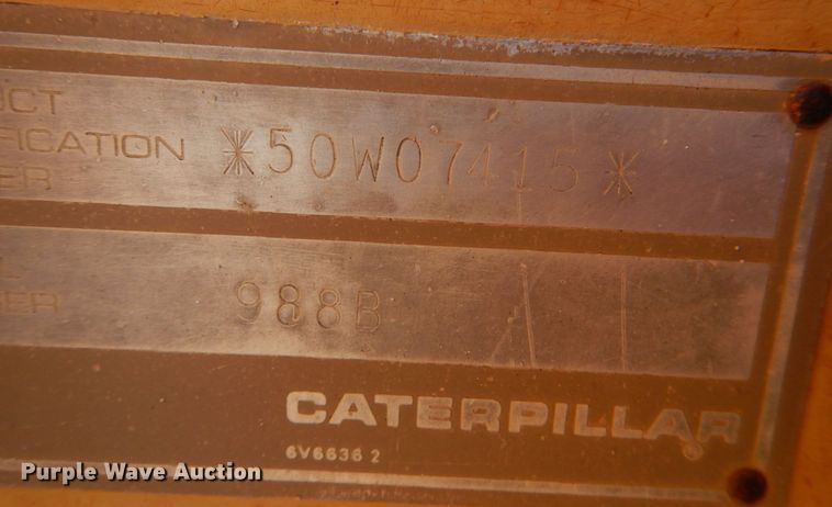 image for item DK3648 1985 Caterpillar 988B  wheel loader