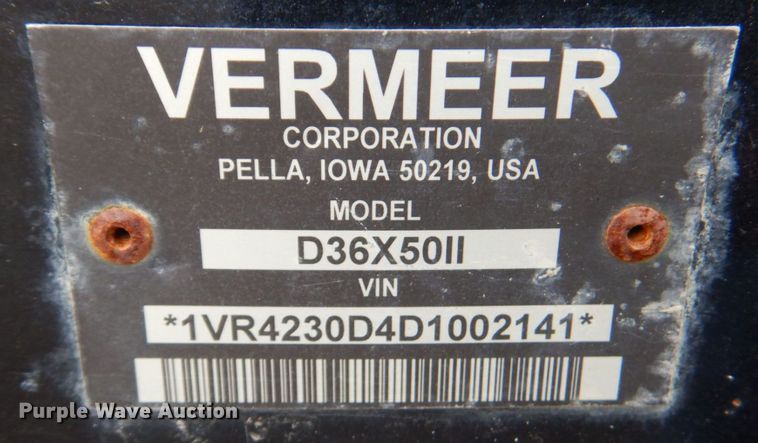 image for item DM6112 2013 Vermeer D36X50 Series II  directional boring unit