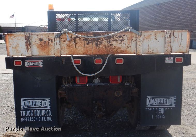 image for item DM7258 1996 Ford F800  dump flatbed truck