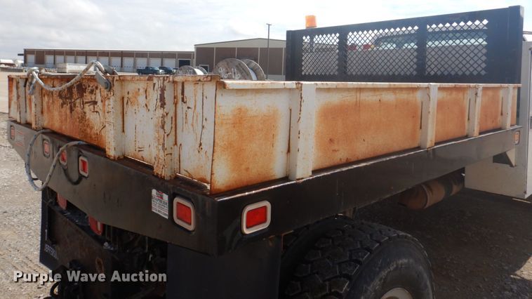 image for item DM7258 1996 Ford F800  dump flatbed truck